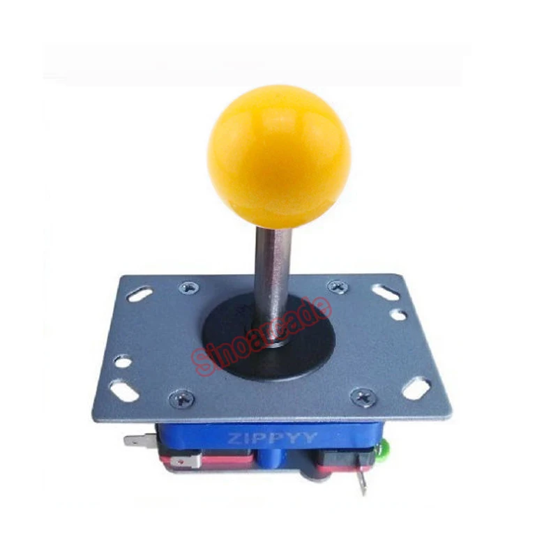 Классический 2-way 4 way 8 way аркадный джойстик PacMan игровой мяч палка Zippyy Fight Stick 7 цветов - Цвет: Yellow