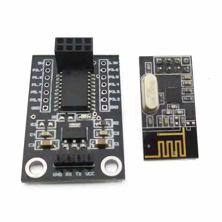 Беспроводной модуль последовательного порта STC15L204 + NRF24L01, беспроводной модуль пропускания