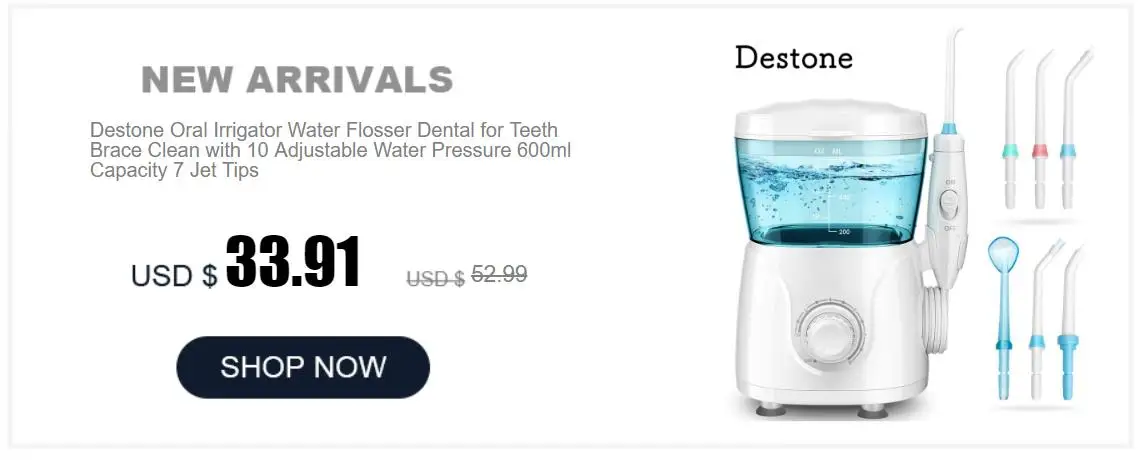 Desfone Toocare T4 ирригатор воды Флоссер беспроводной ortable перезаряжаемый ирригатор для полости рта с 4 режимами очистки носа IPX7 5 струйных наконечников
