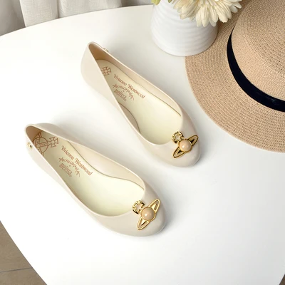 white Melissa/Новинка года; женские босоножки на плоской подошве; Sandalias Mujer; Брендовая женская прозрачная обувь; шлепанцы Melissa; женская прозрачная обувь - Цвет: white