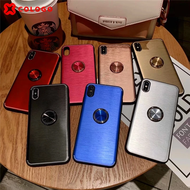 Хит матовый металлический противоударный чехол для iphone 6 6S 7 8 Plus X10 XR XS Max роскошные
