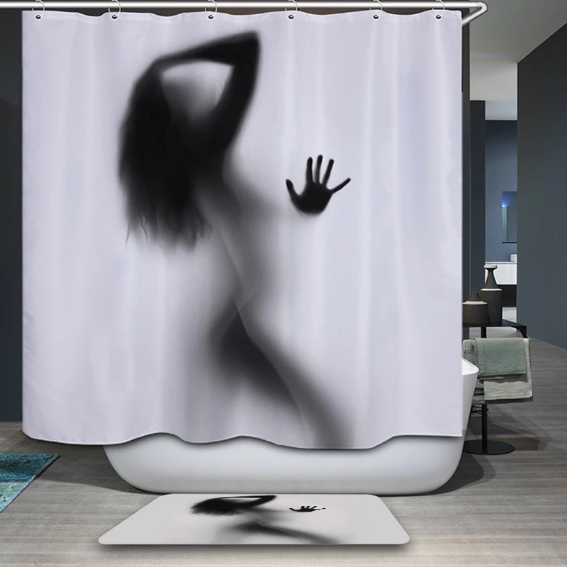 Модная креативная Сексуальная и Женская Штора для ванной комнаты занавеска душа