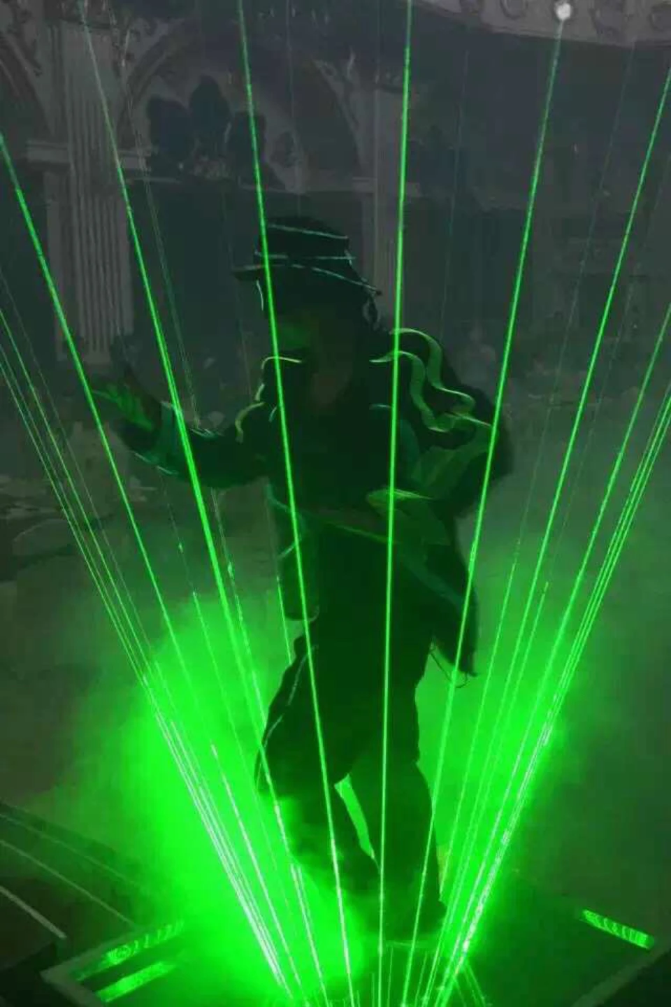flightcase+Laser man show green 2w 3w 5w 8w 10w laser beam system dance light disco dj club party concert wedding bar | Лампы и