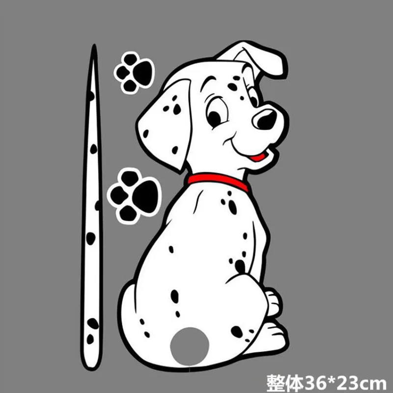 

Стикер для автомобиля, креативный, индивидуальный, светоотражающий, пятно, для собаки, автомобильный стикер, s, задний файл, заднее окно, желт...