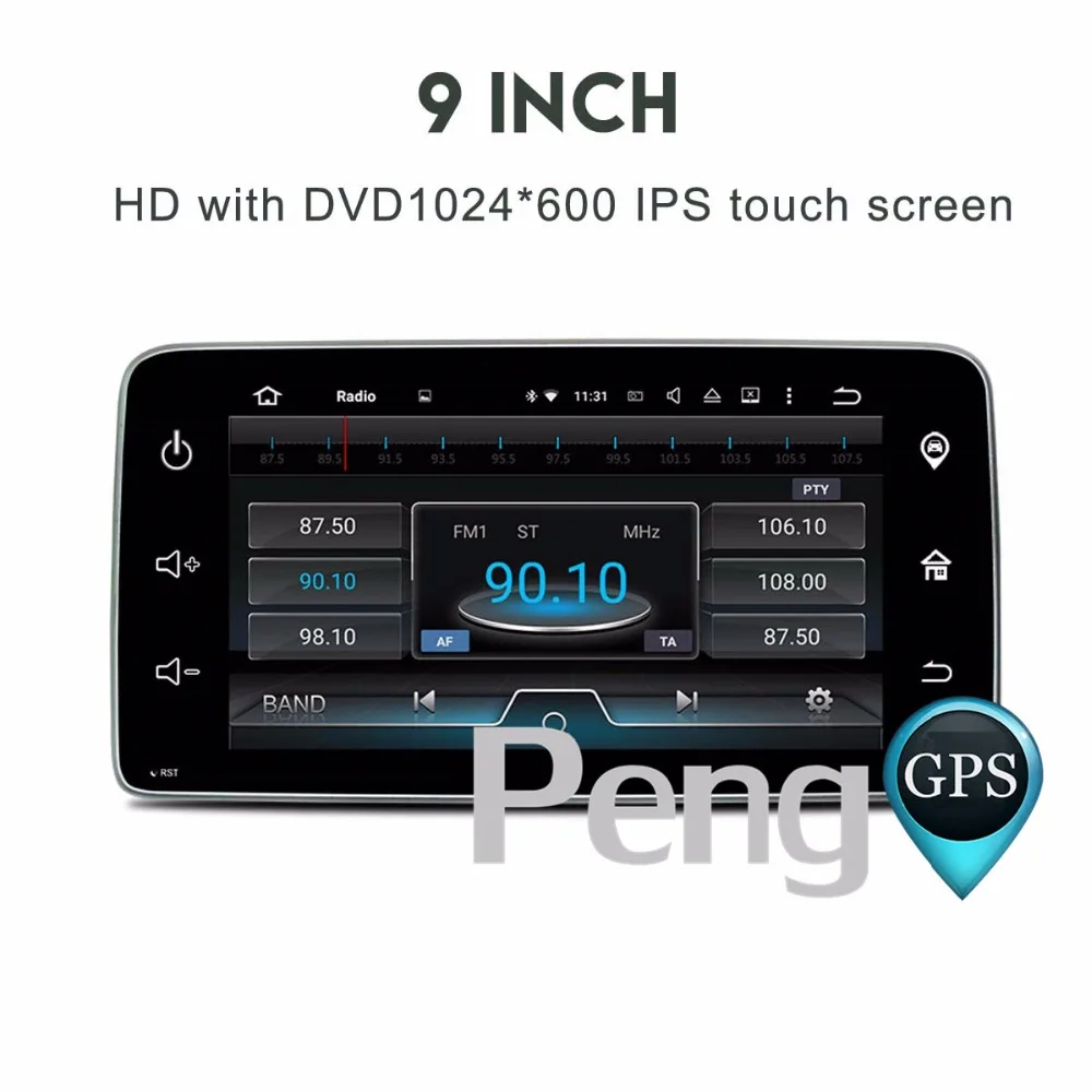 Восьмиядерный CD DVD плеер 2 Din Android 8 0 автомобильное радио для Mercerde Bnez Smart 2015-2017 GPS