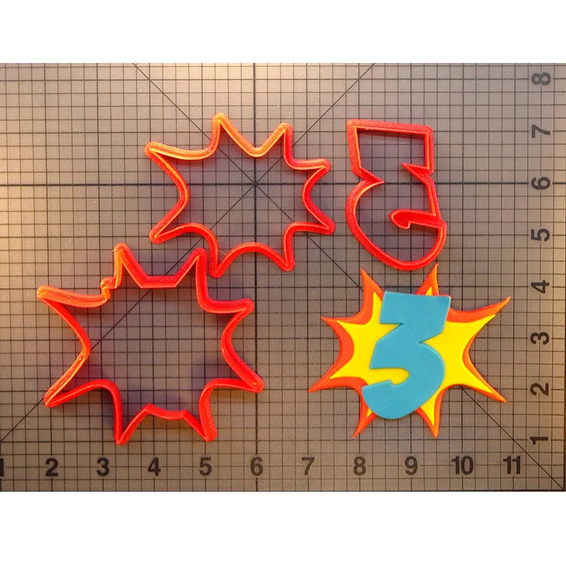 JB Pow номер серии один два zero резак печенья на заказ 3D Печатный для набор выпечки