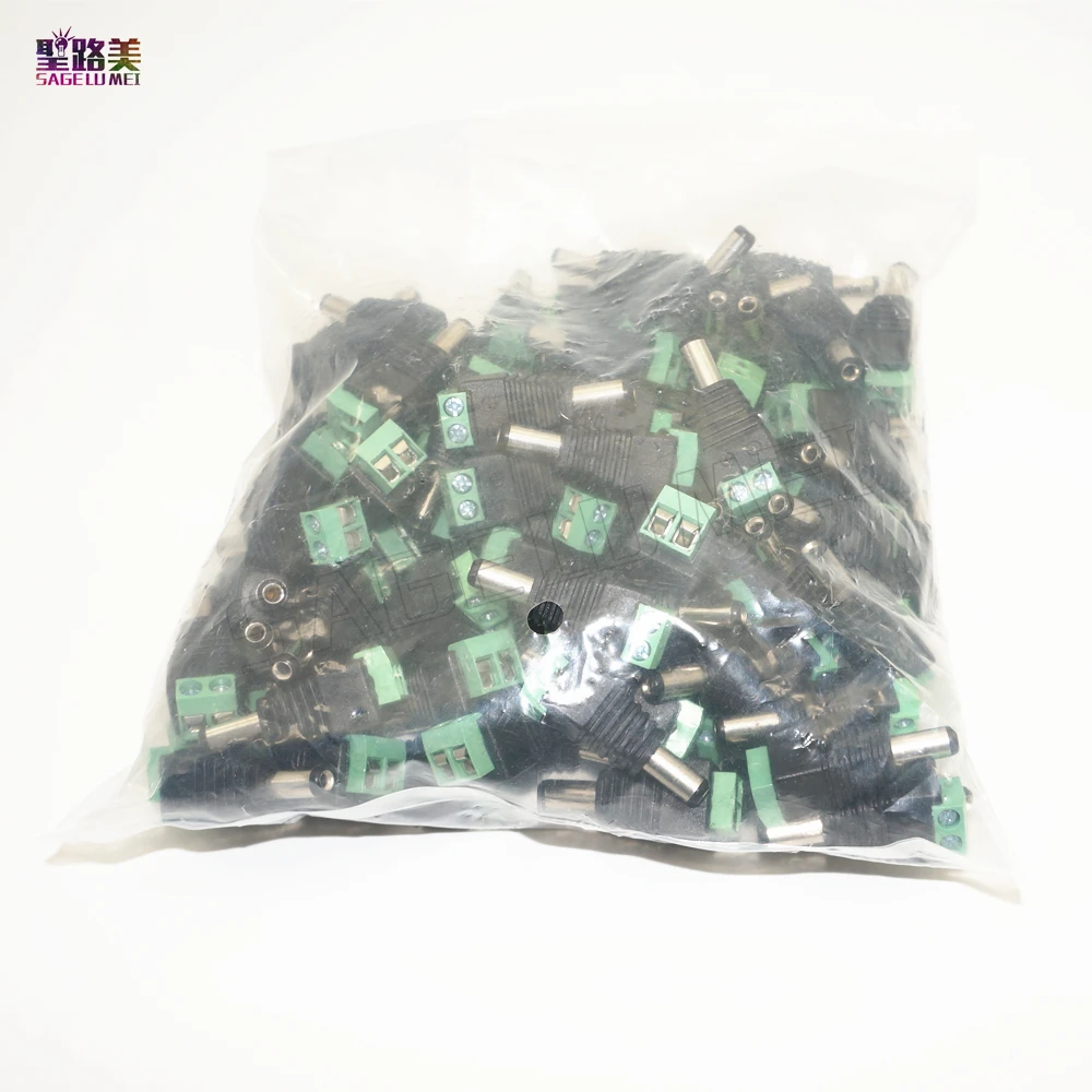 

10 pcs Led connector, DC male Plug Jack cctv Adapter LED Strip Light Connector