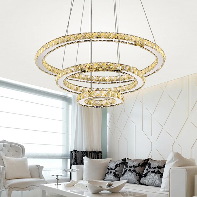 Современный хрустальный светодиодный подвесной светильник K9 кухонная лампа с