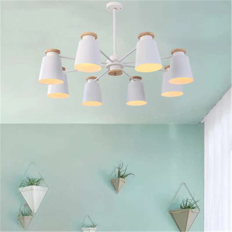 Современный минималистский гостиной журнала люстра скандинавском стиле спальня