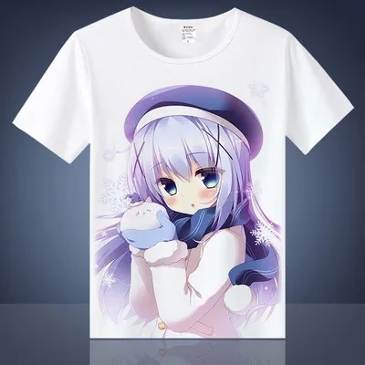 Футболка для косплея нового дизайна ка гочумон ва Usagi футболка по аниме Desuka cafuu chino
