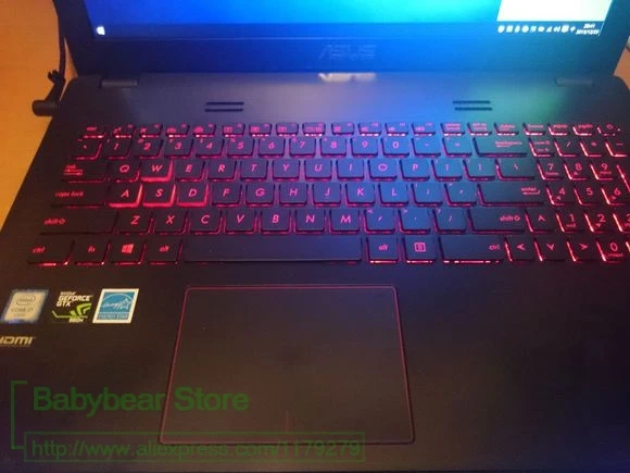 Силиконовый защитный чехол для ноутбука Asus Rog Gl552 Gl552J Gl552Jx Gl552Vx Gl552Vw Gl552Vl Vm510L F A540U