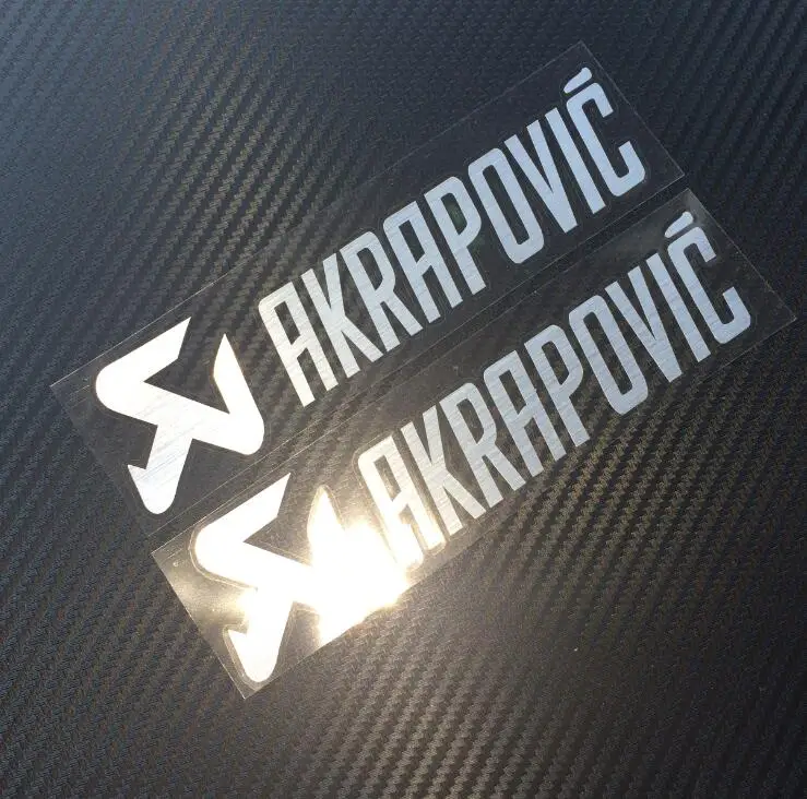 Akrapovic выхлопной глушитель Наклейка 15x3.5 cm мотоцикл Наклейки побег-трубы газ vent