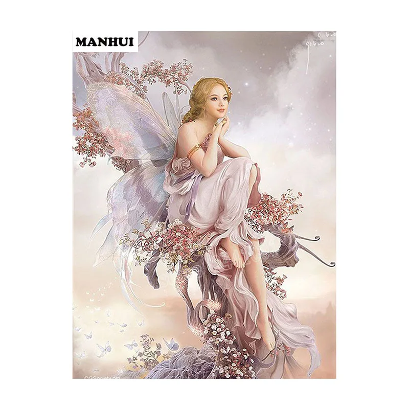 5D DIY Diamond Painting Moon Maiden Crystal Cross Stitch Portrait Needle Work Home Decorative AP001 | Дом и сад