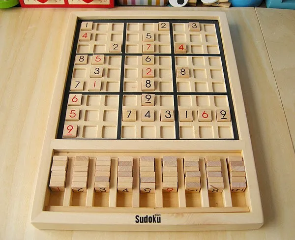 Sudoku Пазлы игра игрушка детская умная тренировка инструмент деревянный и