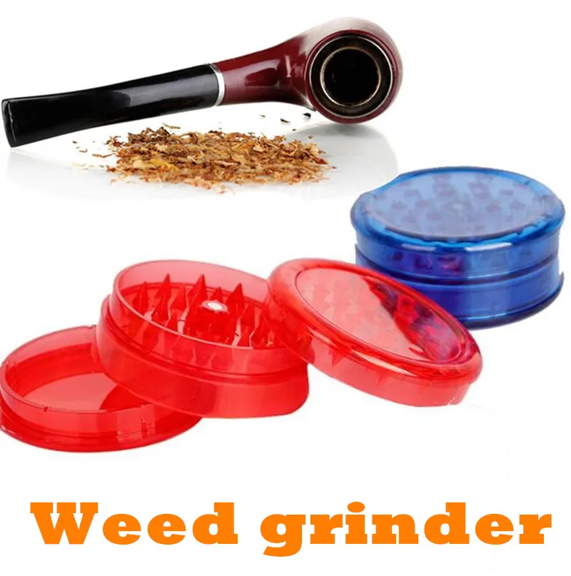 

Dia.60MM 2 Layers Plastic Tobacco Grinder Herb Grinder Tobacco Spice Crusher Hand Muller Moledor Weed Grinder