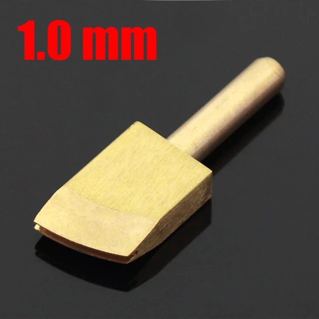 1.0mm Кожаные электрические инструменты для глажки краев, латунные паяльники, линия для запайки, DIY Инструменты для пирографии, кожевенное ремесло - Цвет: 1.0mm