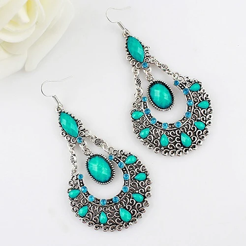 Женская мода Свадебные Ювелирные Изделия Полые Горный Хрусталь Водослива