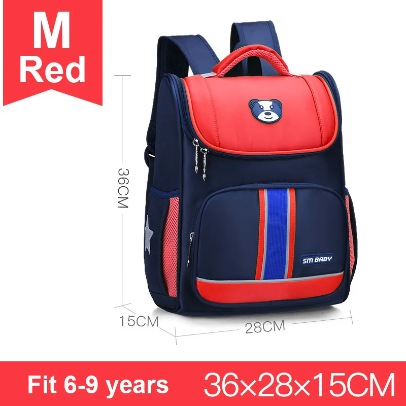 571-2 medium Red Модный милый медведь, звезда в стиле пэчворк, для девочек и мальчиков, для детей, для начальной школы, рюкзак, школьные сумки для детей, подростков, студенческие рюкзаки - Цвет: 571-2 medium Red