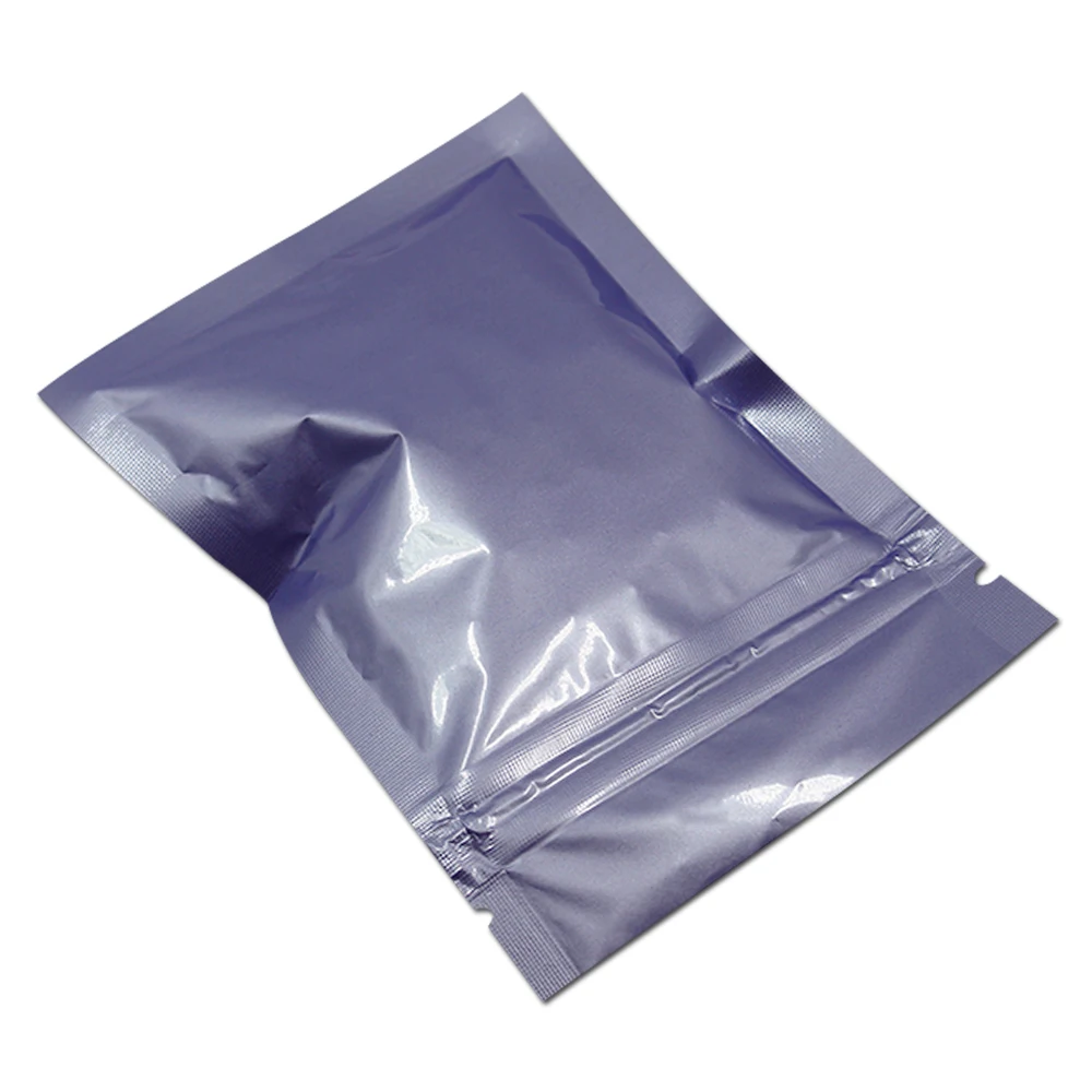 100 шт глянцевая красочная Алюминиевая фольга Ziplock мешок гайка кофе упаковочный