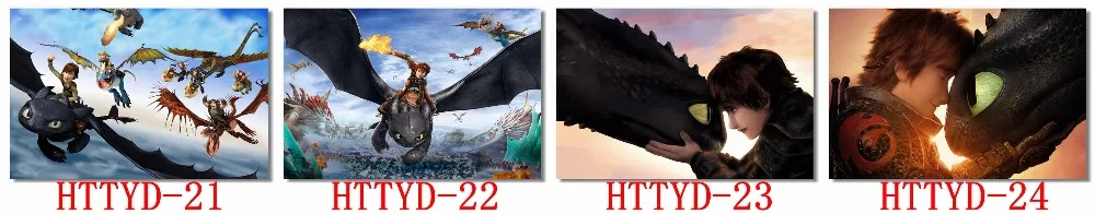 Печать на заказ Настенная роспись Как приручить дракона 3 плакат HTTYD 3D Наклейка на стену Беззубик обои для гостиной наклейки#0866