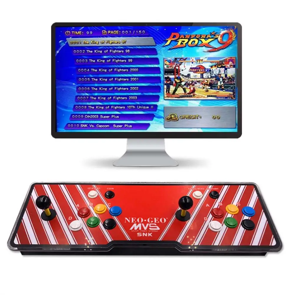 SNK Pandora Box 9D 2222 аркадная игровая консоль для ТВ ПК PS3 монитор 2 плеер управление играми Любимый список переключаемое разрешение - Цвет: SNK