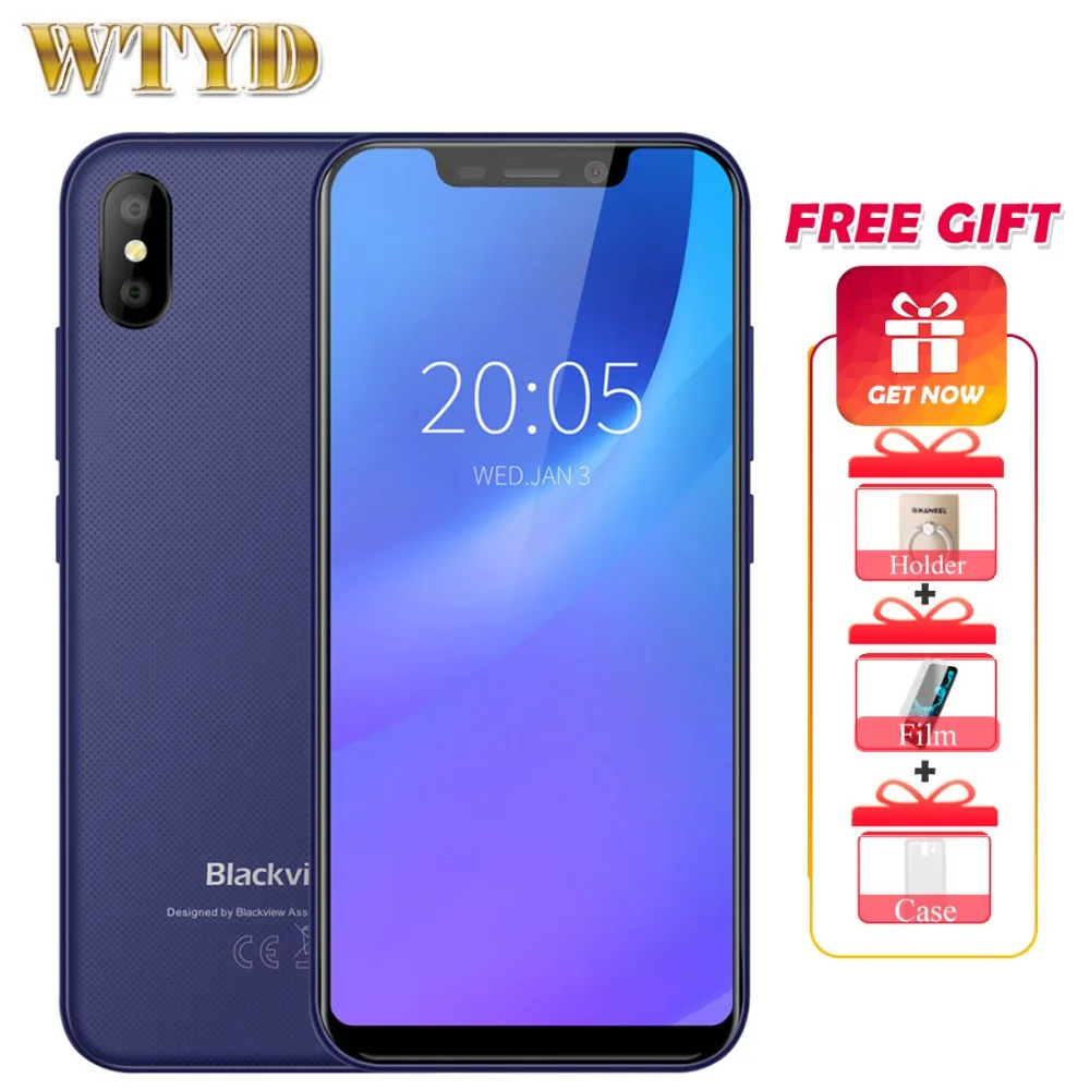Blackview A30 смартфон с 5 дюймовым дисплеем четырёхъядерным процессором MTK6580A ОЗУ 2 Гб
