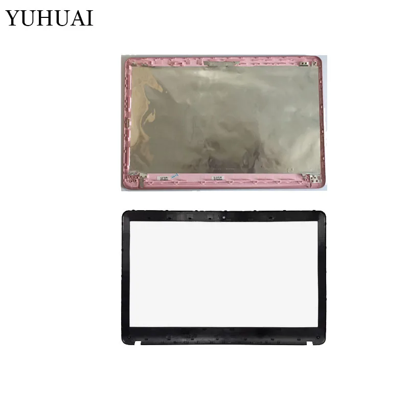 Pink cover and B Ноутбук для SONY VAIO SVF152C29V SVF153A1QT SVF152100C SVF1521Q1RW lcd верхняя крышка/lcd передняя рамка без касания/петли крышки - Цвет: Pink cover and B