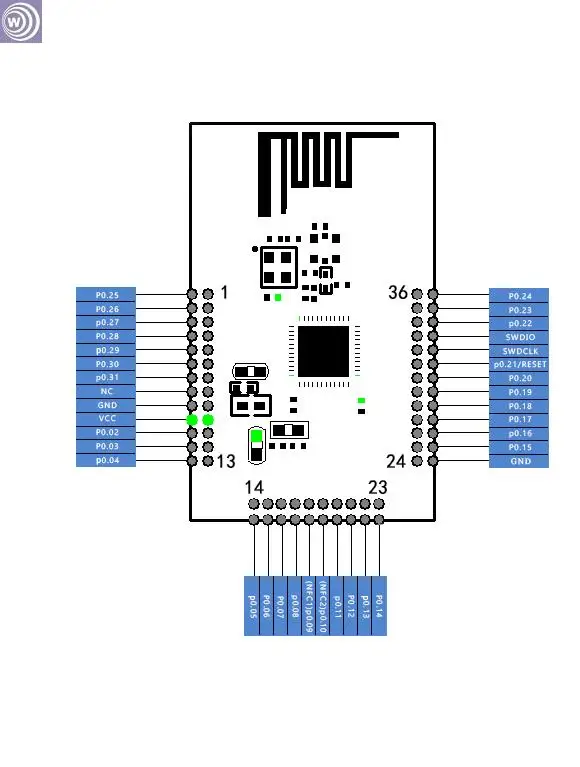 

2pieces NRF52832 Bluetooth Module M4 Kernel Bluetooth 4.1BLE Module Signal Supports Video Transmission Strongly