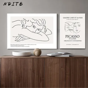 Художественный плакат Picasso Matisse, абстрактная Минималистичная Настенная картина, холст, знаменитая живопись, декоративная картина