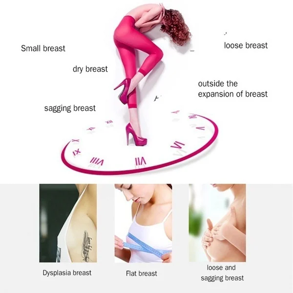 Vibrating Breast Nipple Massage Care Enlarge Enhance Vacuum Pump Cup Bust Breast Infrared Heating Suction Cup Enhancer