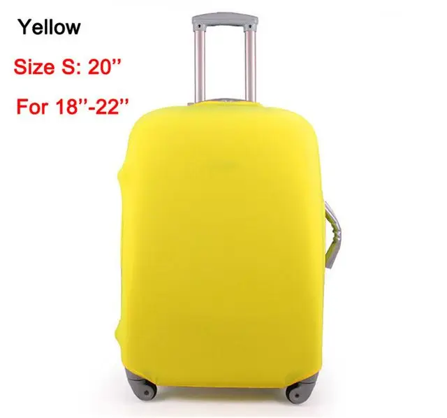 Yellow S Твердые масштабных дорожных чемоданов, защитный корпус эластичный Чемодан защитный корпус r пылезащитный чехол туристические принадлежности для 18 to30 дюймов Чехол - Цвет: Yellow S