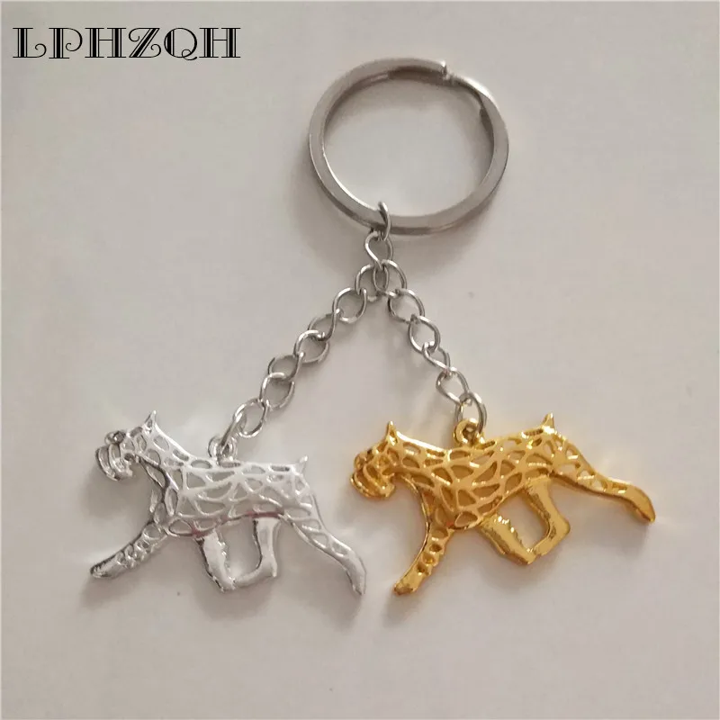 LPHZQH Fashion Trendy Puppy Cute Dog Car Key Chain Schnauzer Women Handbag Pendant Charm Accessories Keyring Jewelery Steampunk | Украшения