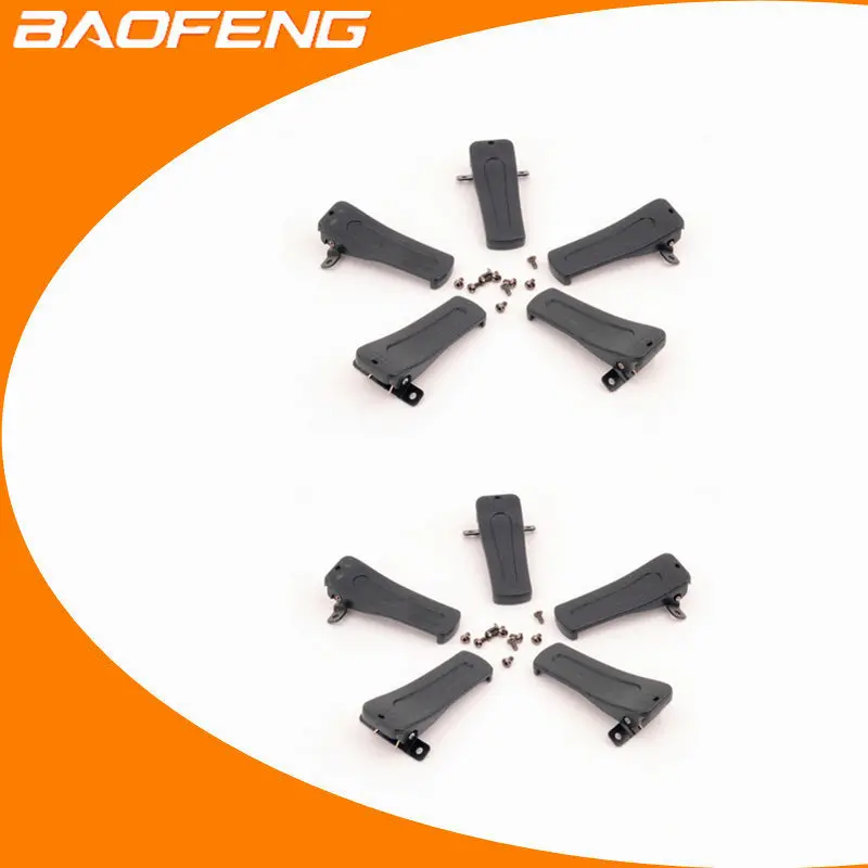 10 шт. зажимы Оригинал Baofeng Bf 888s Зажим для ремня BF 666S 888S uv b5 b6 6r H 777 РАДИОТЕЛЕФОНА Walkie