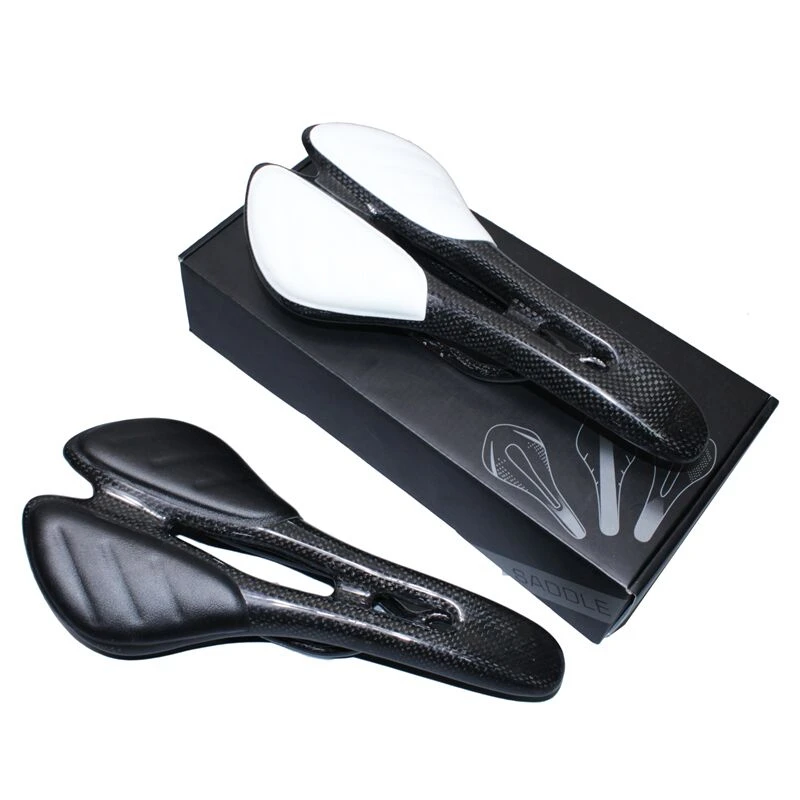 Седло Велосипедное из углеродного волокна и кожи 270*128 мм|bike saddle|mountain bike saddlemountain
