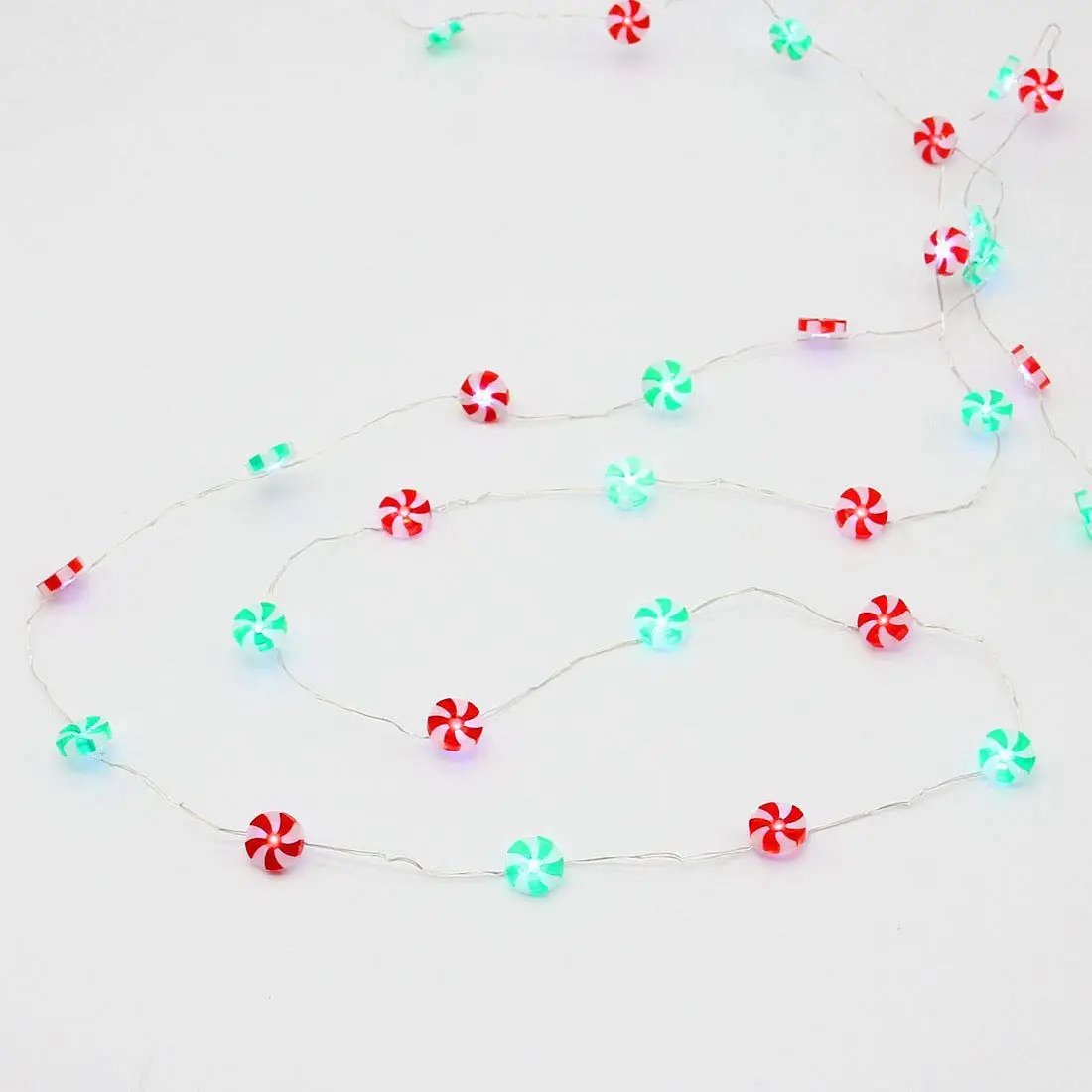 SHGO-Candy Christmas LED Light String - 10 ft 40 Battery-Powered with Remote Control for Party Interior Bedroom | Освещение