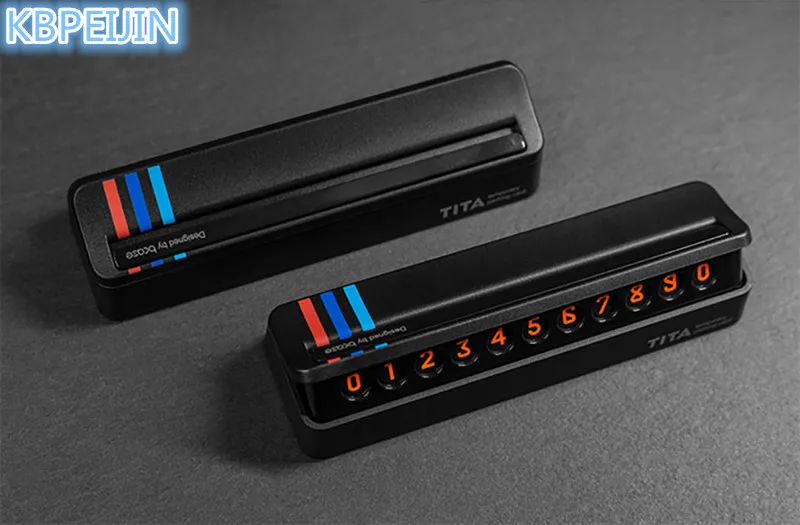 Горячая Автомобильная Временная парковочная карта с выдвижным ящиком Стильный