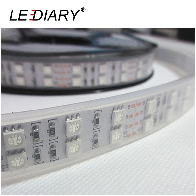 LEDIARY двухрядная обсадная труба IP67 600 Светодиодная лента 5050 5 м 12В
