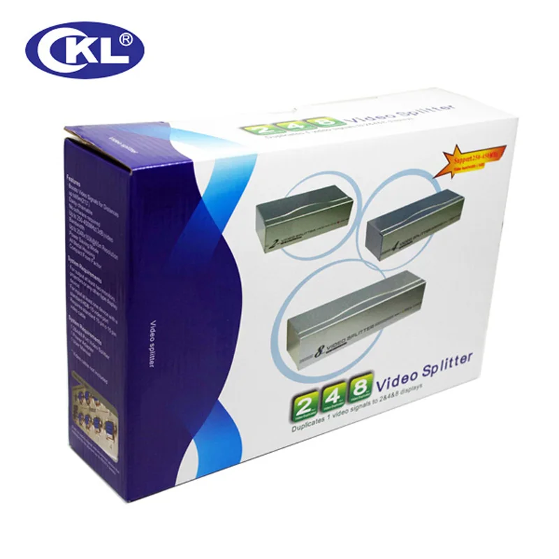 CKL 104A 4 порта VGA сплиттер 450 МГц 1x4 1*4 1 в выхода|4 port vga splitter|port vgasplitter |
