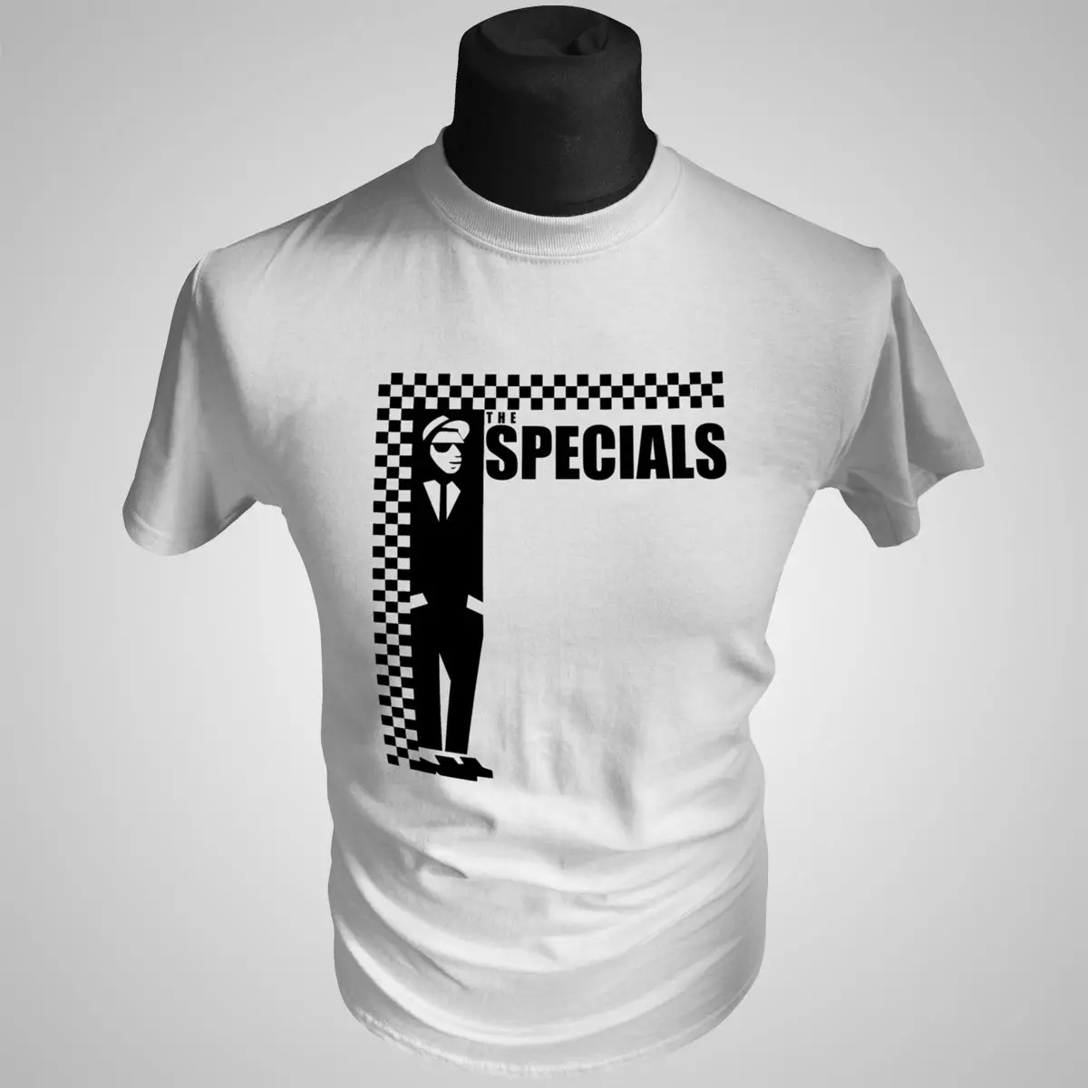 Футболка в стиле ретро с надписью The Specials Музыка СКА Регги двухцветная забавная