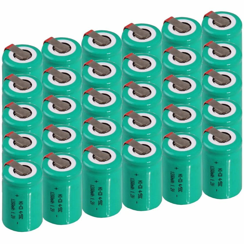 30 шт. 4/5SC 1200 мАч 1 2 В аккумулятор NICD аккумуляторные батареи для makita bosch B & D Hitachi metabo