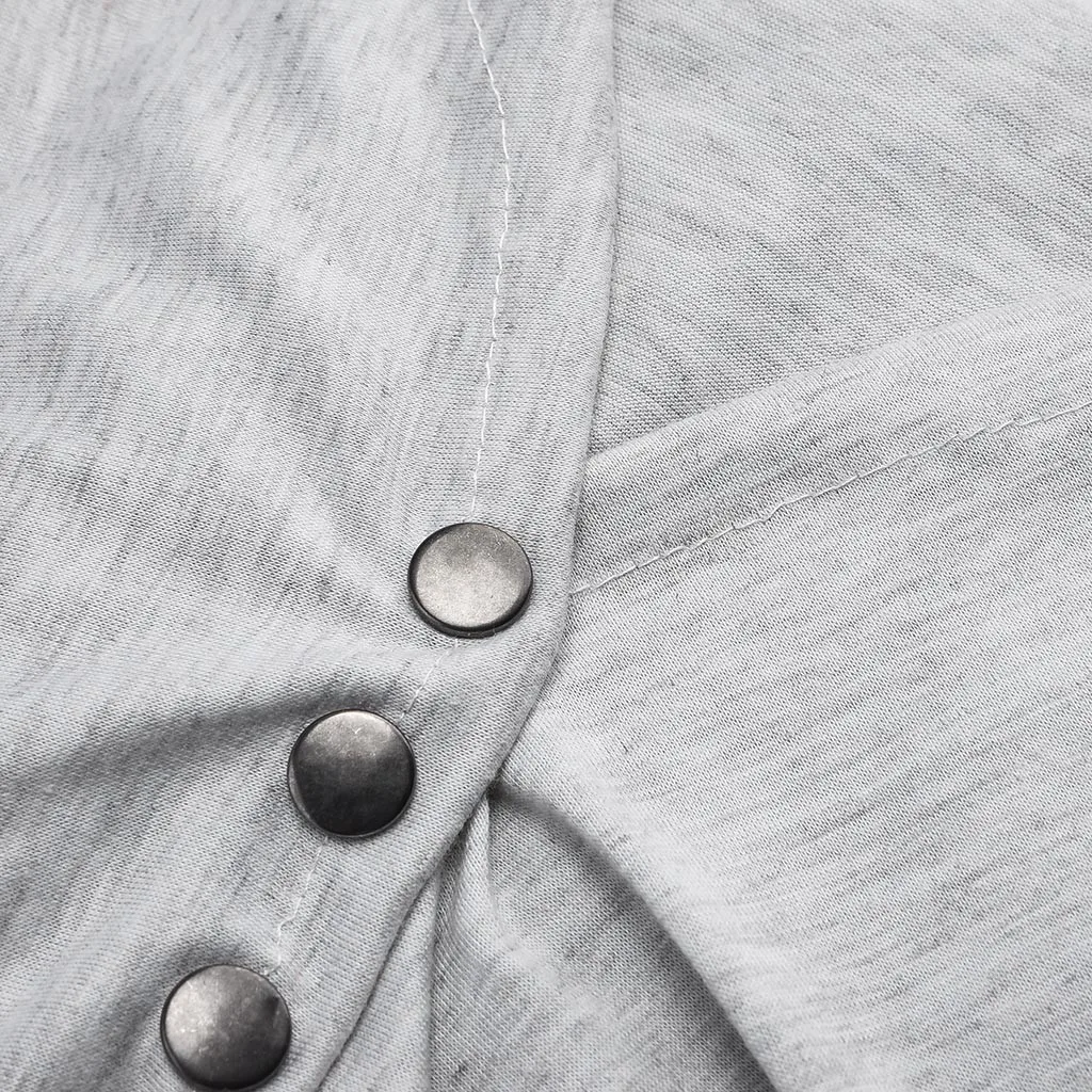 Женские беременности и родам Топ Футболка для кормления грудью Однотонная