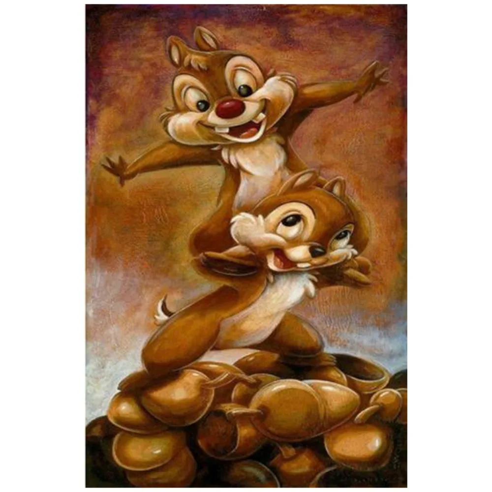 3D Набор для вышивания крестом с бриллиантами Squirrel Painting animal для домашнего декора.