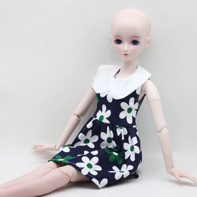 Модные игрушки для кукол 60 см 1/3 BJD милое Цветочное платье с длинным рукавом