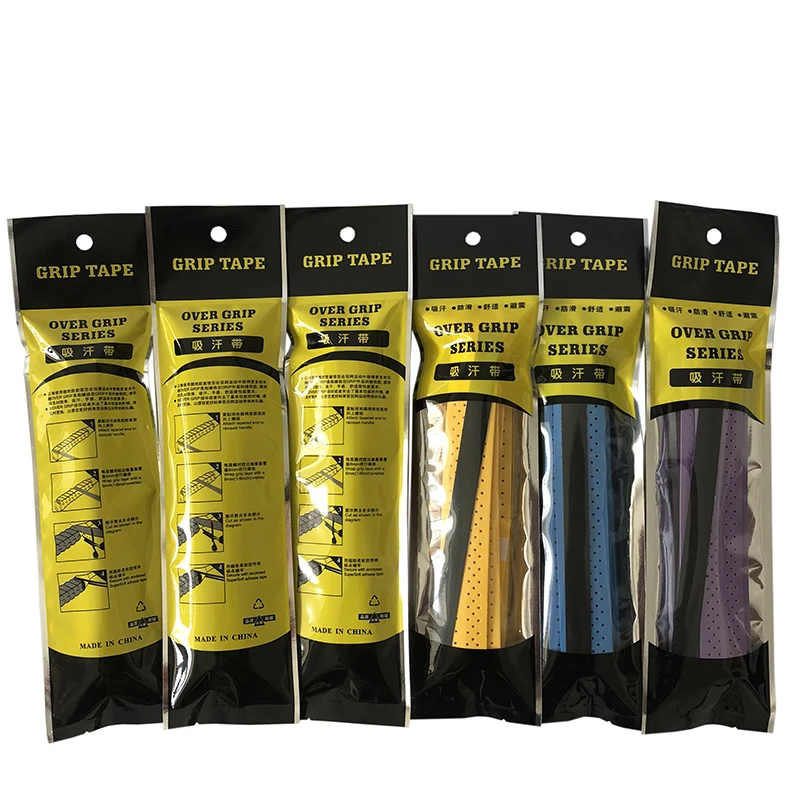 POWERTI 50 шт./лот Tacky EVA Sweatband Теннисная ракетка овергрипы для бадминтона Захваты пот