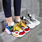 Женские кроссовки для бега Sooneeya, спортивная обувь на платформе, увеличивающая рост 6 см, сезон осень-зима