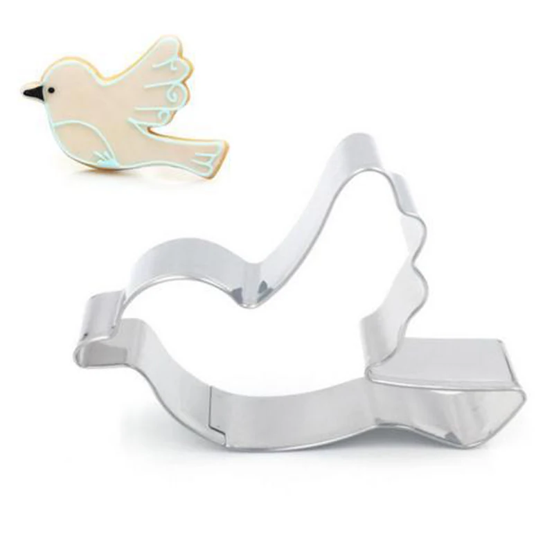 

ANGRLY Birds pigeons stainless steel cute cutting biscuit mould cake moulds fruit sugar mold baking tools Mold Cake Baking Stamp