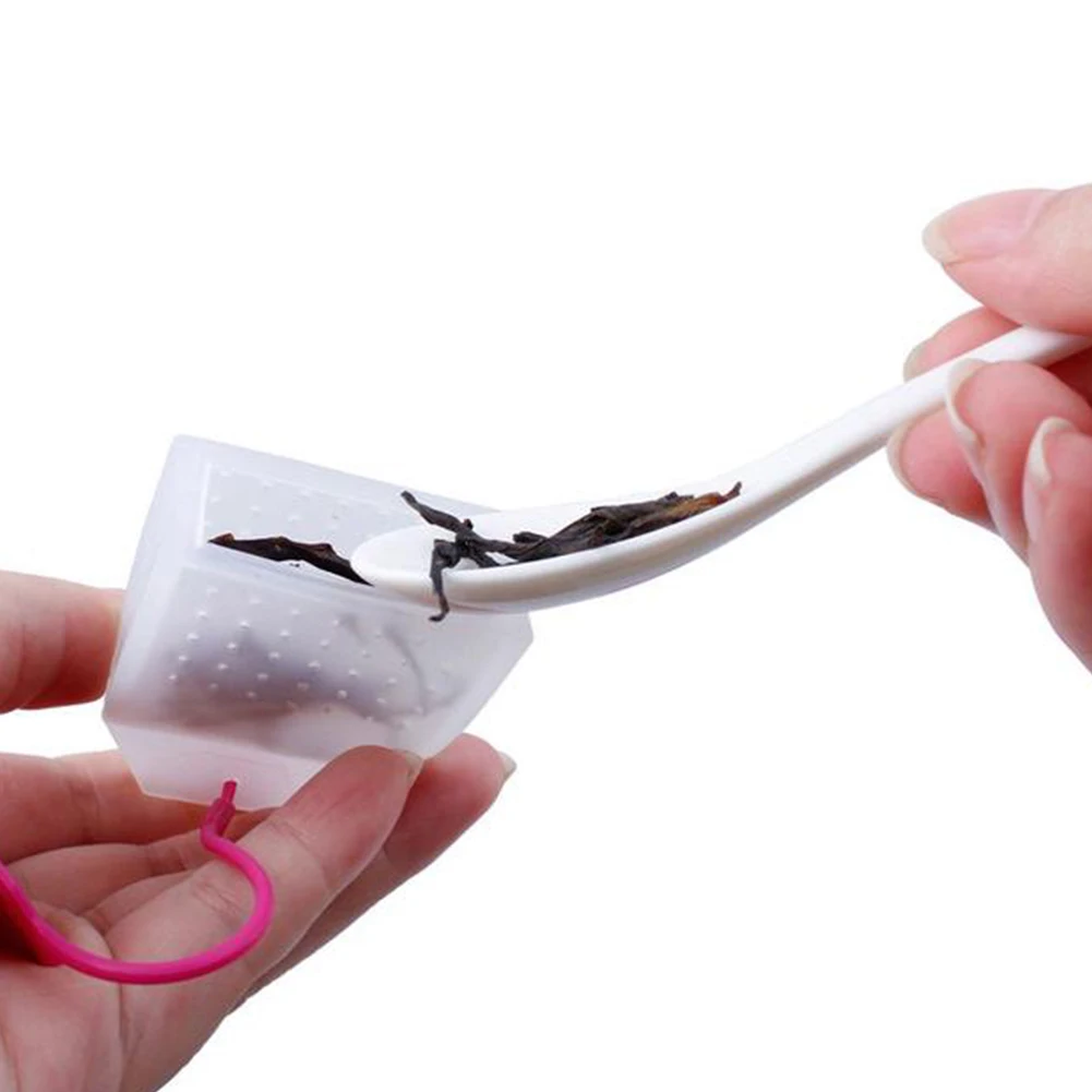 Горячая продажа 1 шт мешок стиль силиконовый ситечко для чая ПЕРФОРИРОВАННОЕ