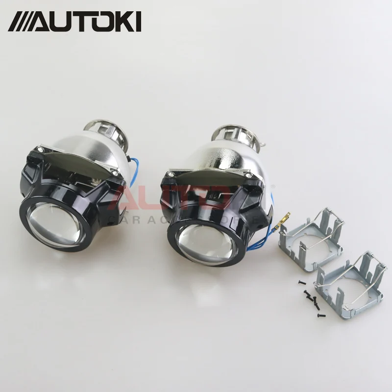 Бесплатная доставка биксеноновые прожекторы AUTOKI FXR 4 0 2 5 дюйма LHD RHD HID фары для