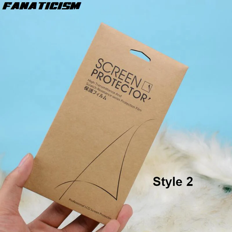 2000 шт. универсальная упаковочная коробка из крафт-бумаги для iphone 12 11 XR XS Max 5s SE 6s 7 8