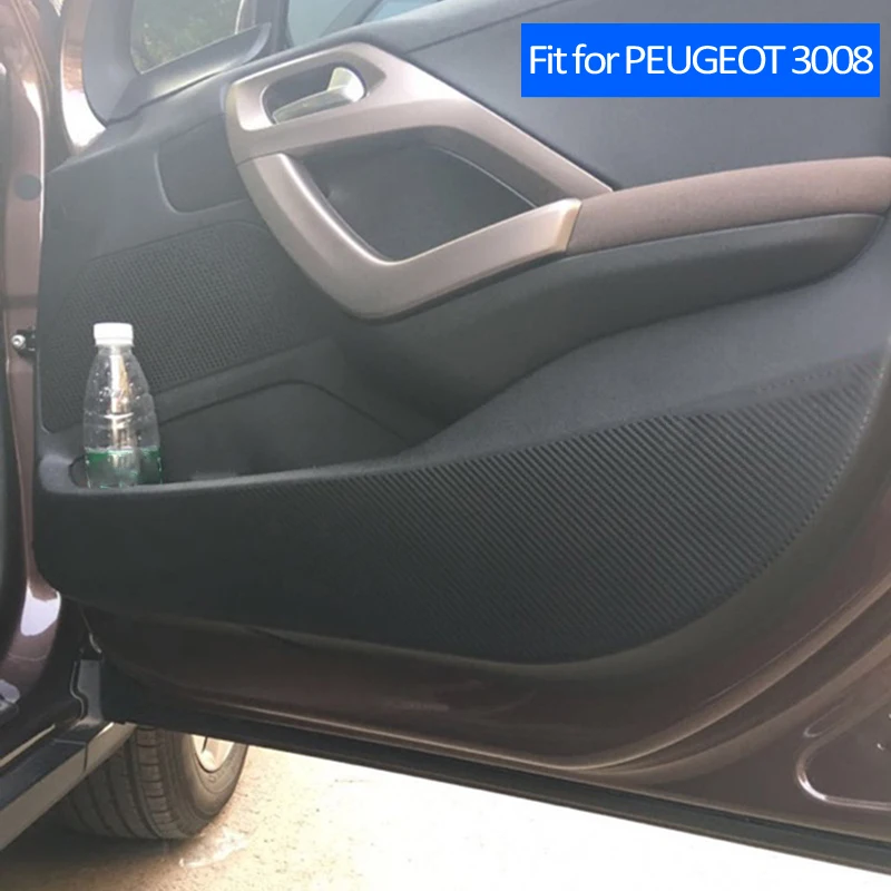 MCrea Авто двери автомобиля анти Kick Pad Коврик наклейки для Peugeot 301 308 408 2008 3008 4008